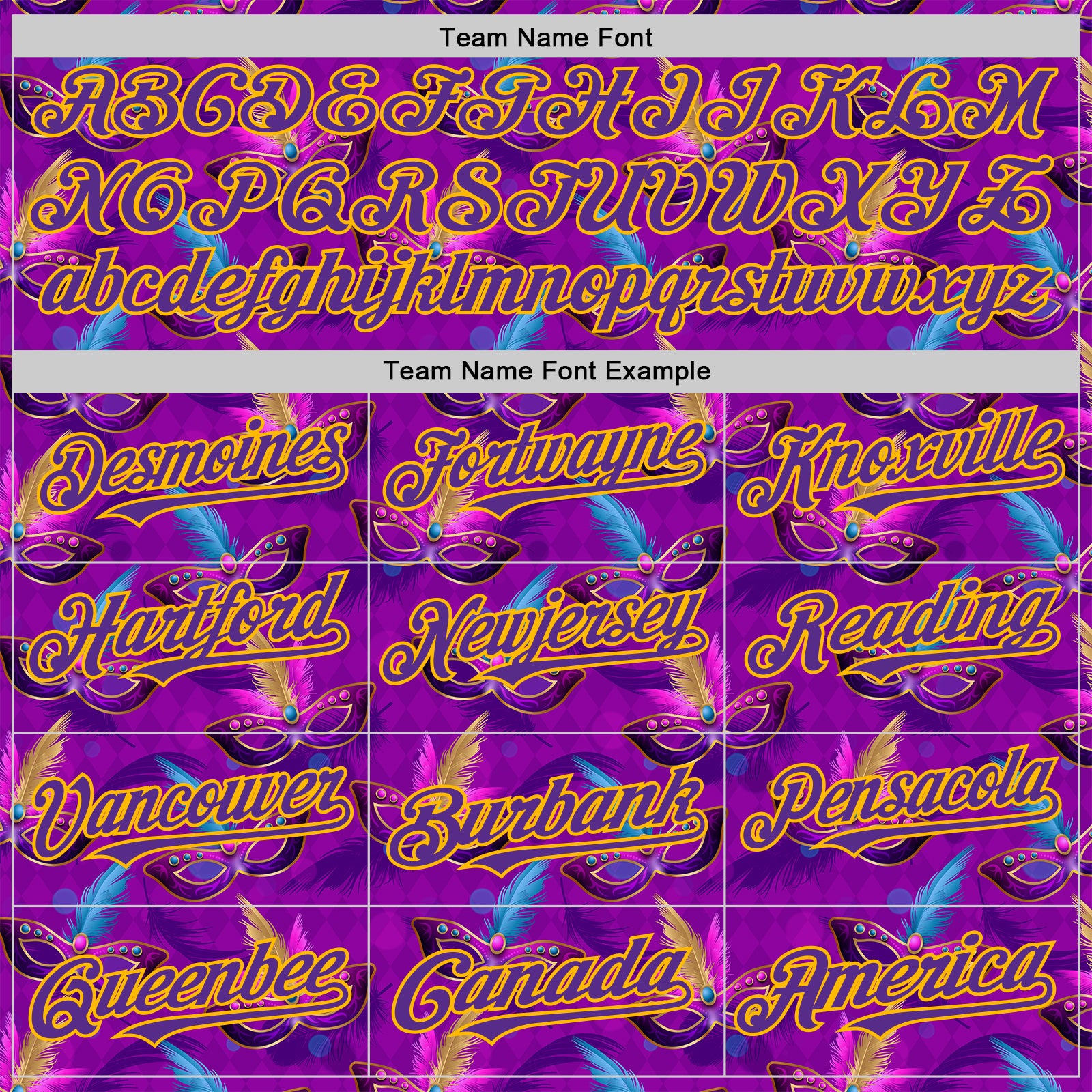 Custom Purple Gold 3D Pattern Design Mardi Gras Shrove Tuesday Authentic Baseball Jersey