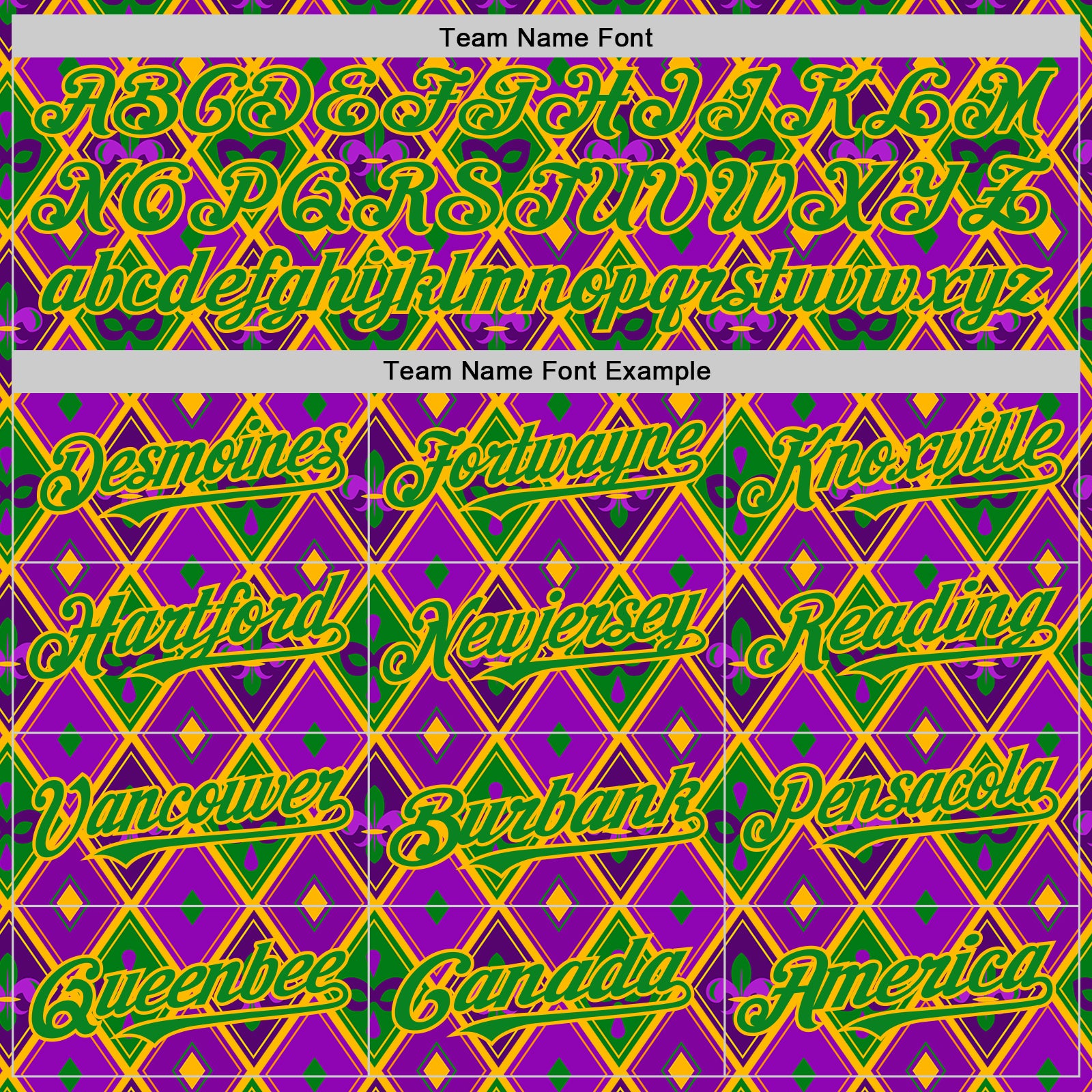 Custom Purple Grass Green-Gold 3D Pattern Design Mardi Gras Shrove Tuesday Authentic Baseball Jersey