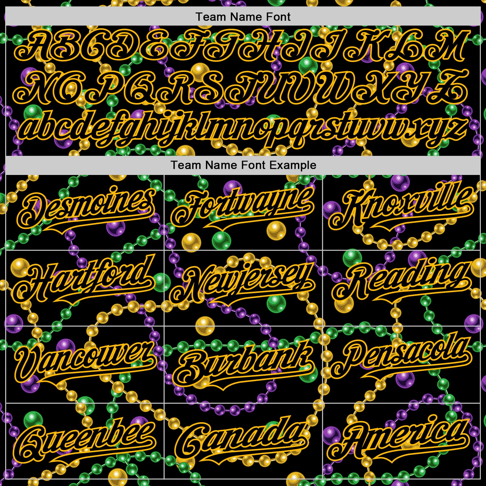 Custom Black Gold 3D Pattern Design Mardi Gras Shrove Tuesday Authentic Baseball Jersey