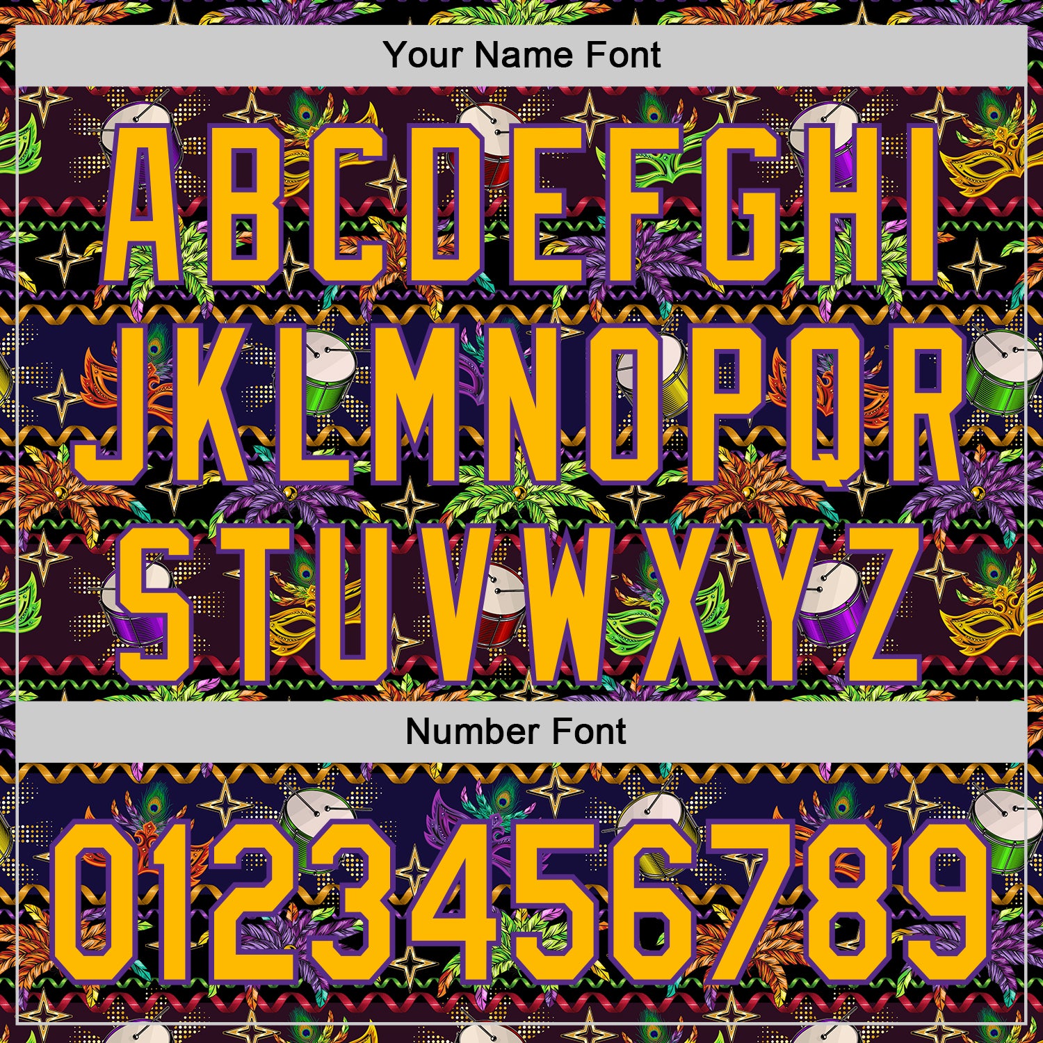 Custom Black Gold-Purple 3D Pattern Design Mardi Gras Shrove Tuesday Authentic Baseball Jersey