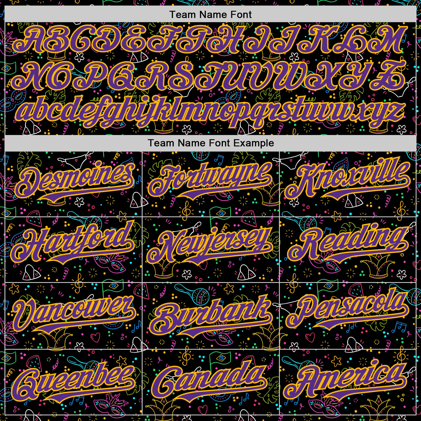 Custom Black Purple-Gold 3D Pattern Design Mardi Gras Shrove Tuesday Authentic Baseball Jersey