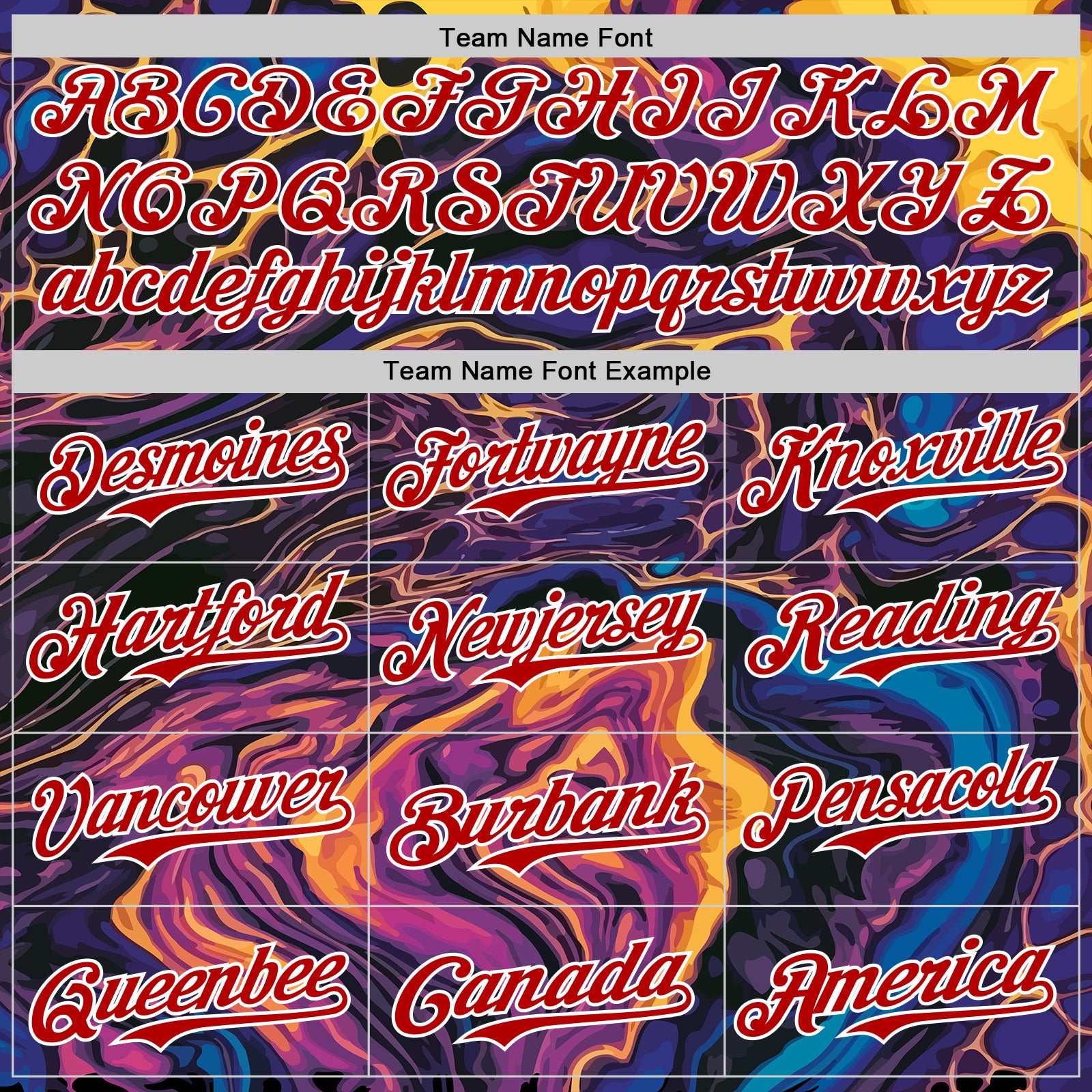 Custom Purple Red-White 3D Pattern Design Burner Costumes Lava Authentic Baseball Jersey