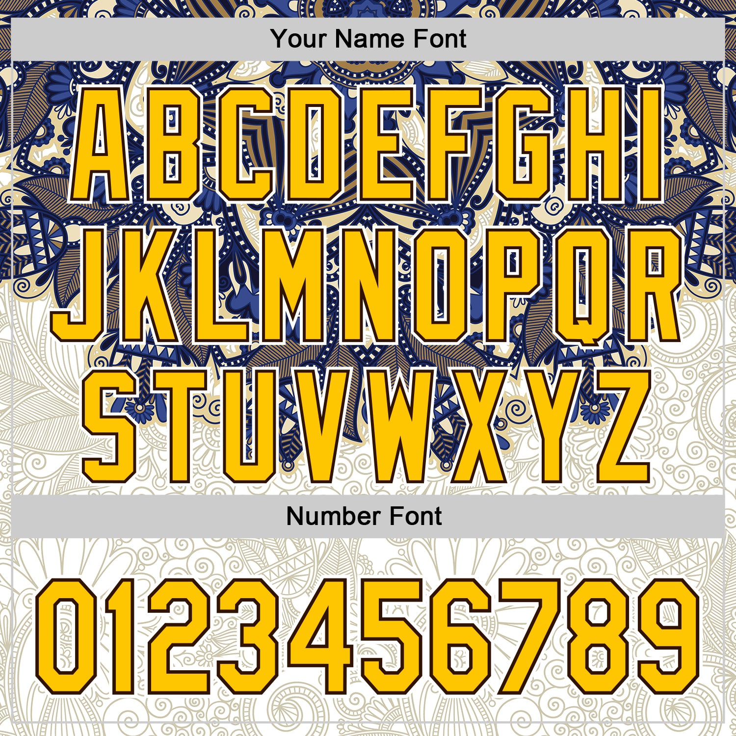 Custom White Yellow-Brown 3D Pattern Design Burner Costumes Paisley Authentic Baseball Jersey