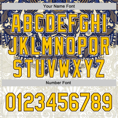 Custom White Yellow-Brown 3D Pattern Design Burner Costumes Paisley Authentic Baseball Jersey