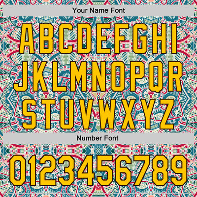 Custom Green Yellow-Brown 3D Pattern Design Burner Costumes Exotic Authentic Baseball Jersey