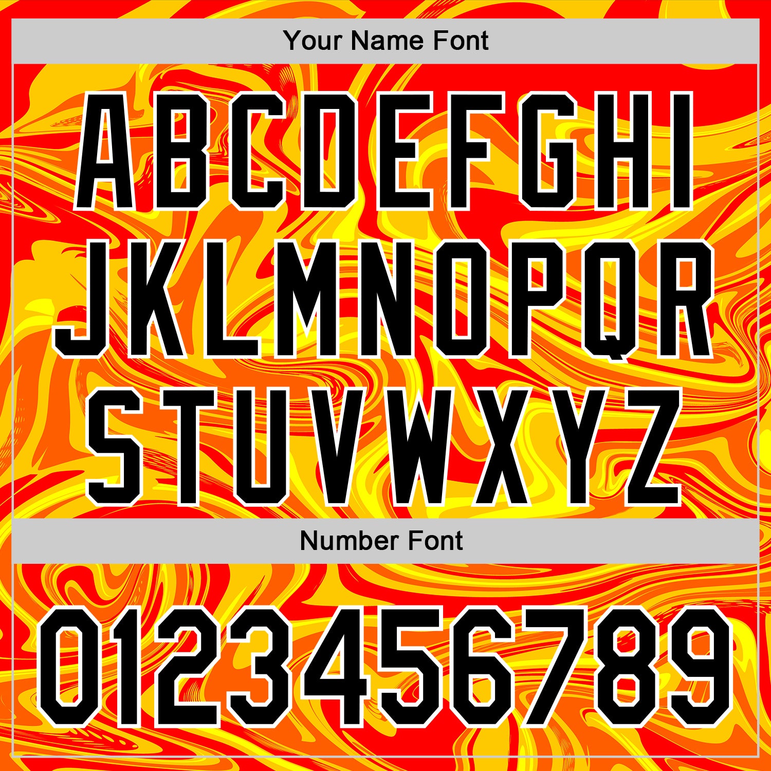 Custom Orange Black Gold-White 3D Pattern Design Rave Party Marble Lava Authentic Baseball Jersey