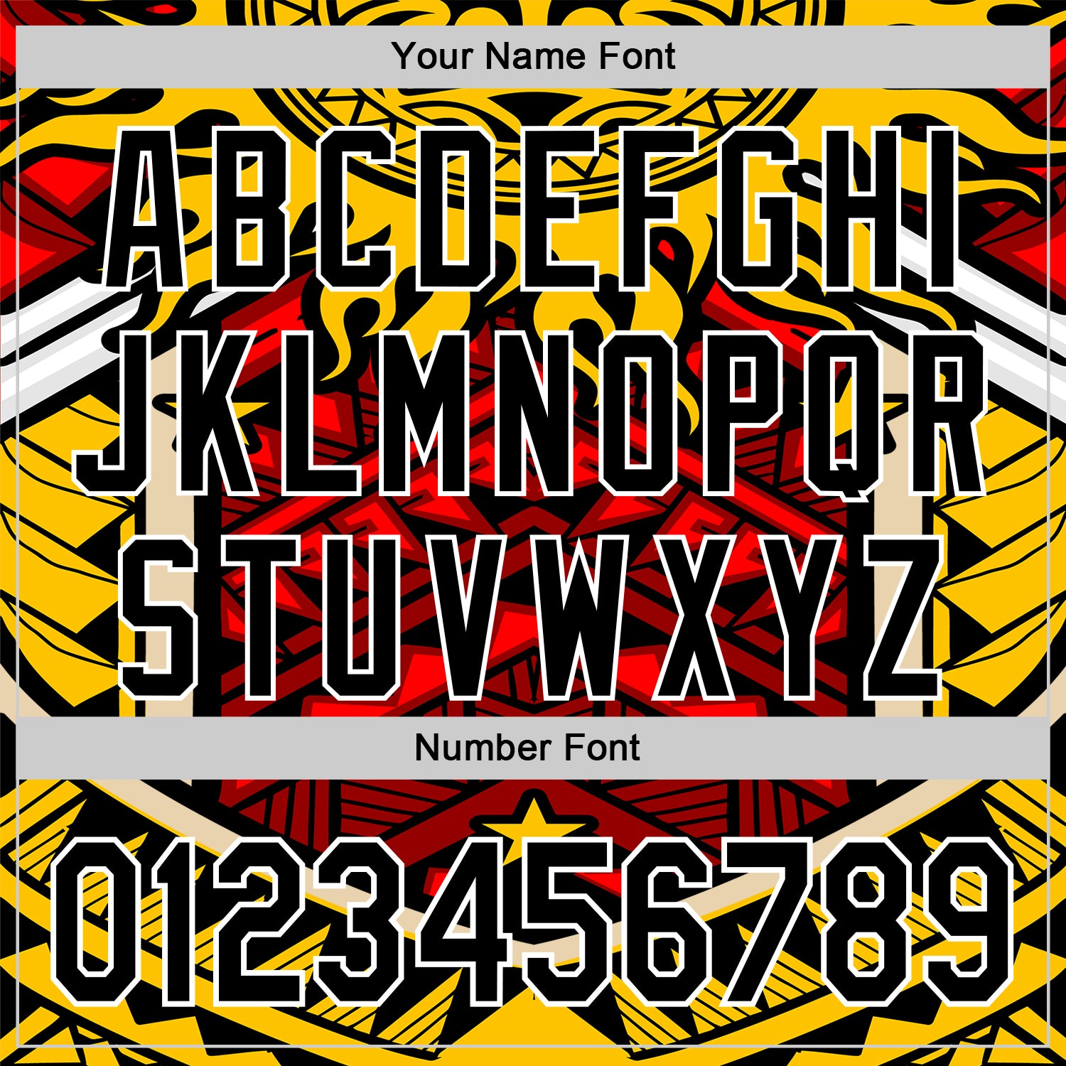 Custom Yellow Black Red-White 3D Pattern Design Rave Party Tribal Authentic Baseball Jersey