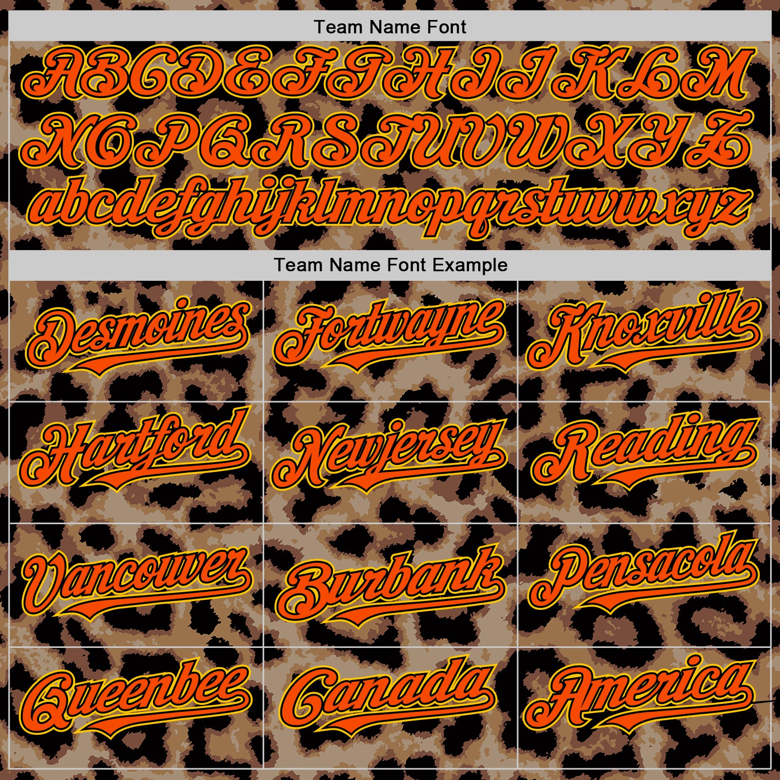 Custom Brown Orange Black-Yellow 3D Pattern Design Rave Party Animal Leopard Print Authentic Baseball Jersey