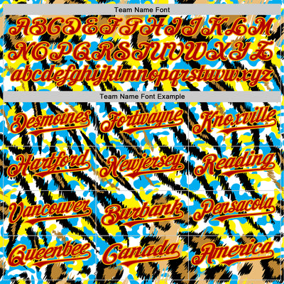 Custom White Red-Gold 3D Pattern Design Rave Party Animal Tiger And Leopard Print Authentic Baseball Jersey