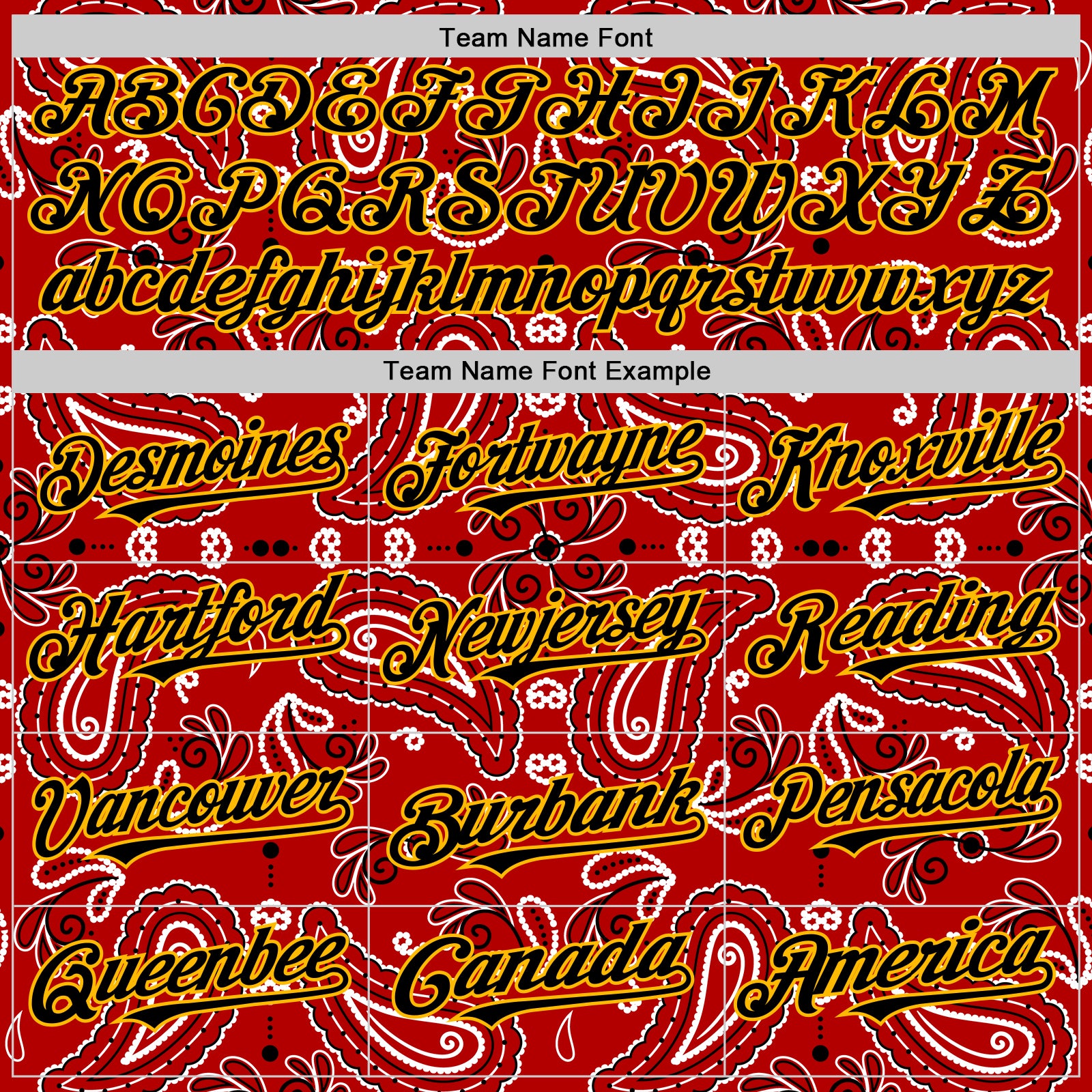 Custom Red Black-Gold 3D Pattern Design Rave Party Paisley Bandana Authentic Baseball Jersey