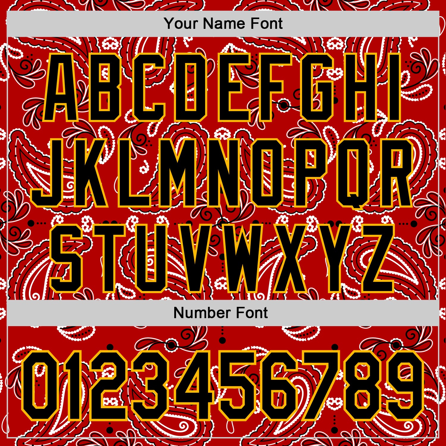 Custom Red Black-Gold 3D Pattern Design Rave Party Paisley Bandana Authentic Baseball Jersey