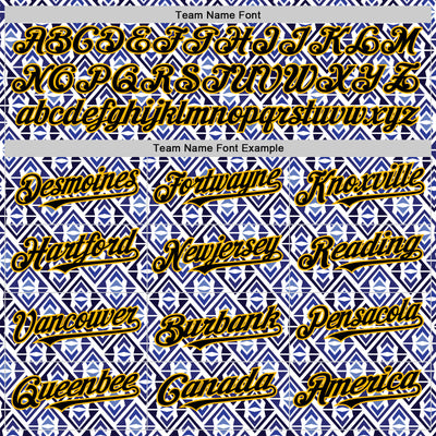 Custom White Black Royal-Gold 3D Pattern Design Rave Party Monogram Geometric Shape Authentic Baseball Jersey