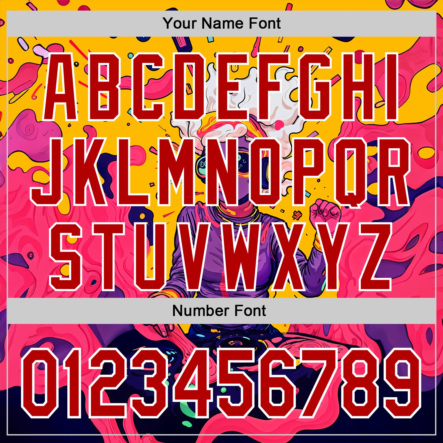 Custom Gold Red-White 3D Pattern Design Rave Party Trippy Disco Authentic Baseball Jersey