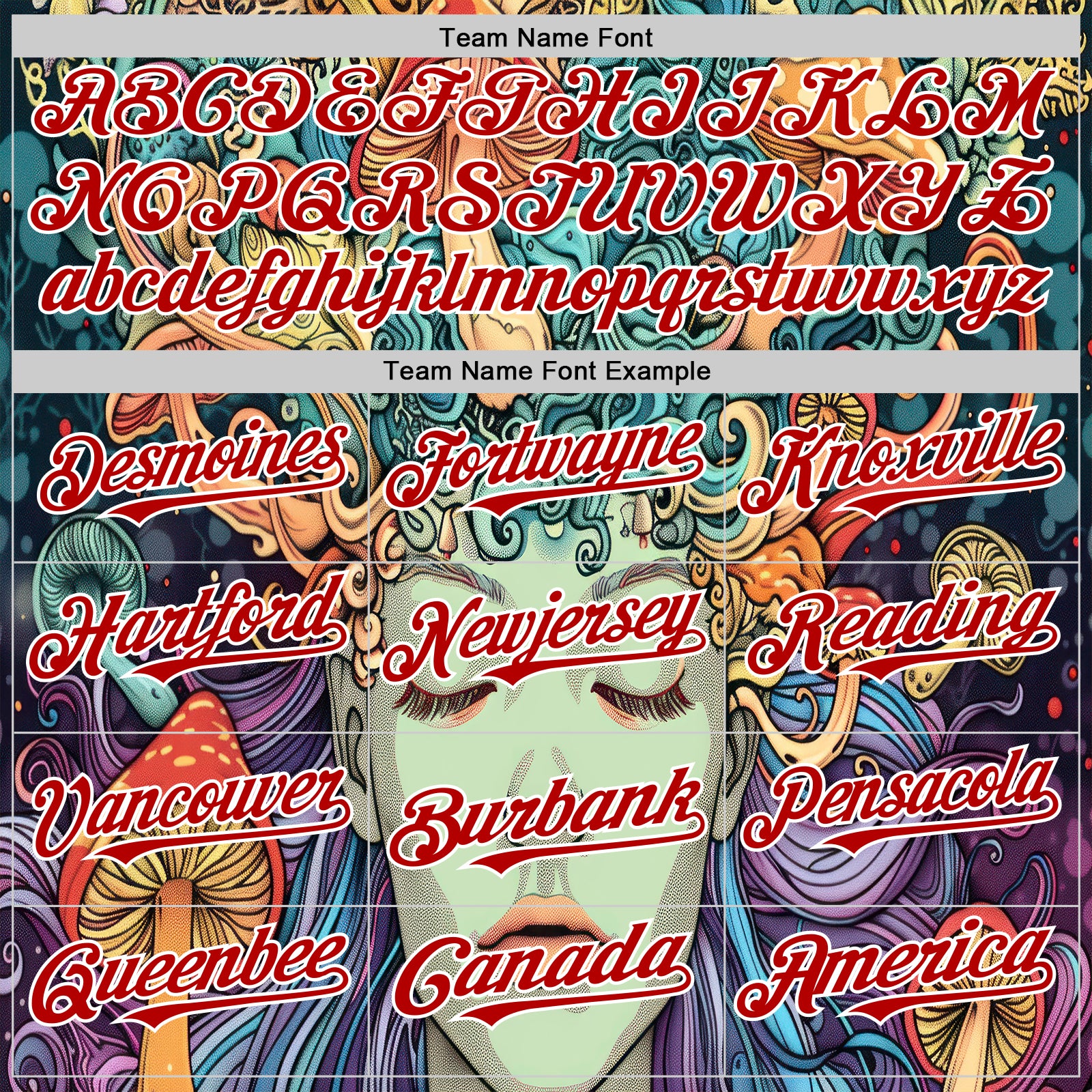 Custom Green Red-White 3D Pattern Design Rave Party Trippy Magic Mushroom Authentic Baseball Jersey