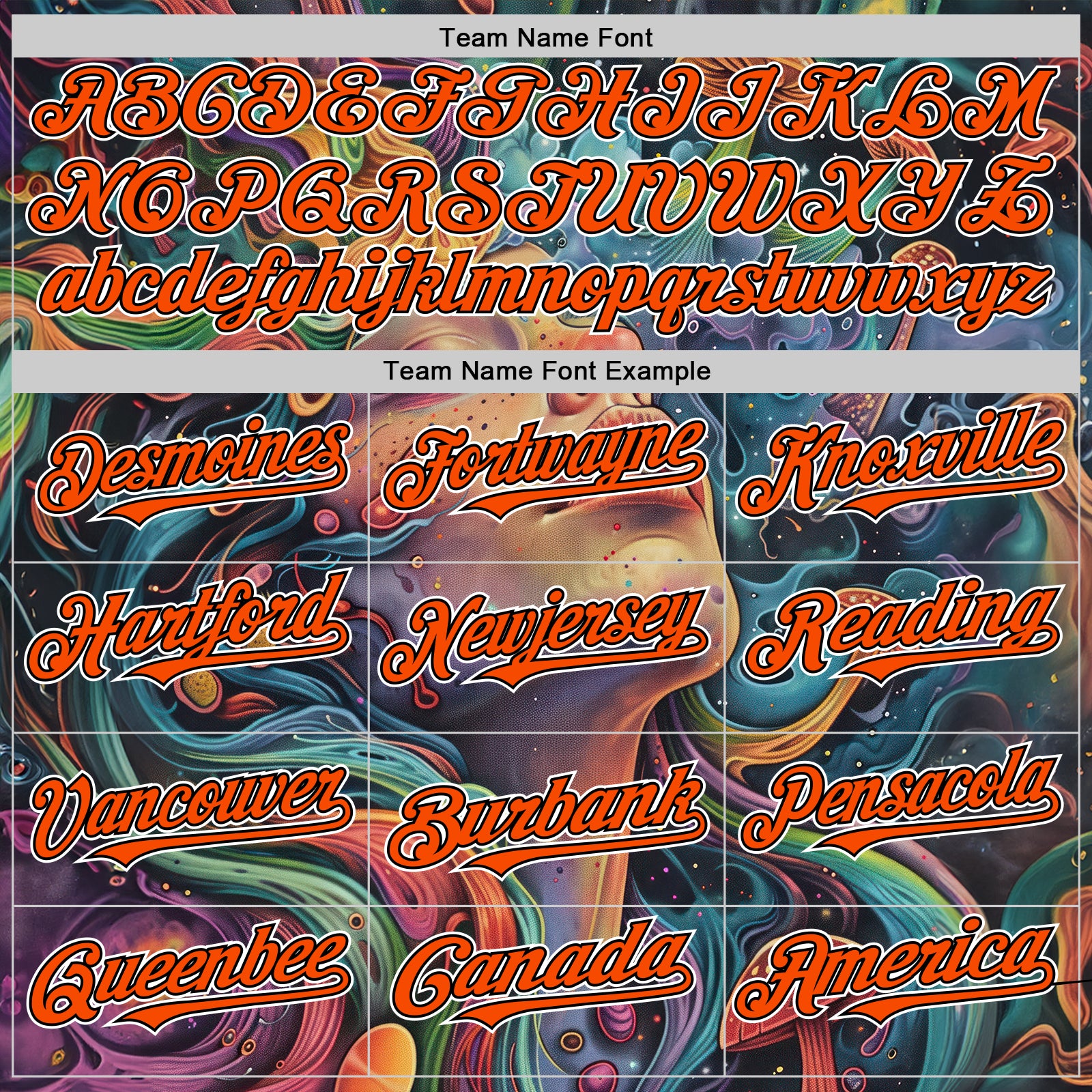 Custom Green Orange Black-White 3D Pattern Design Rave Party Trippy Magic Mushroom Authentic Baseball Jersey