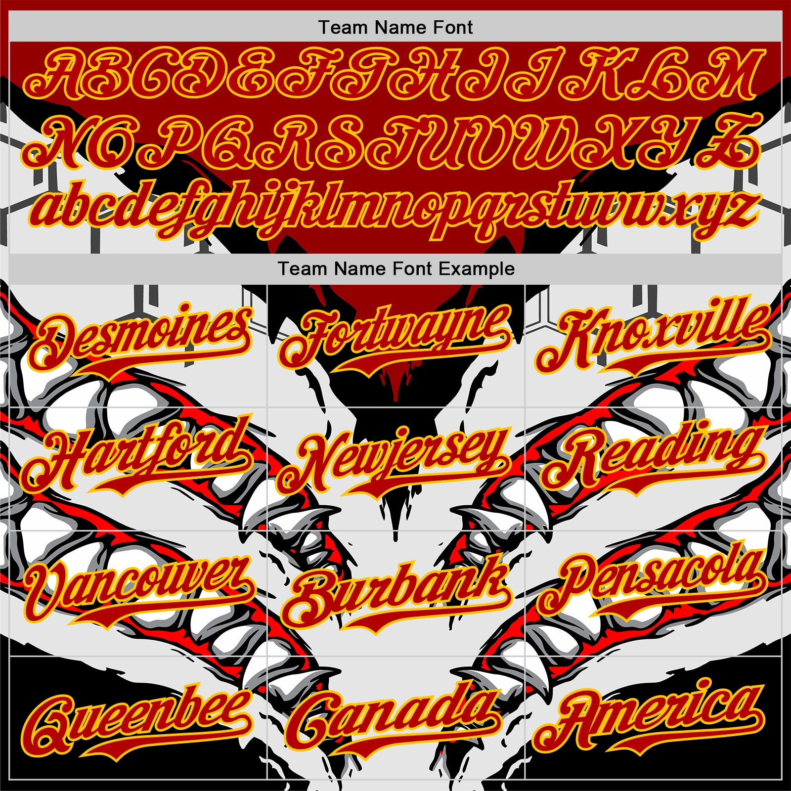 Custom White Red-Yellow 3D Pattern Design Burner Costumes Shark Teeth Authentic Baseball Jersey