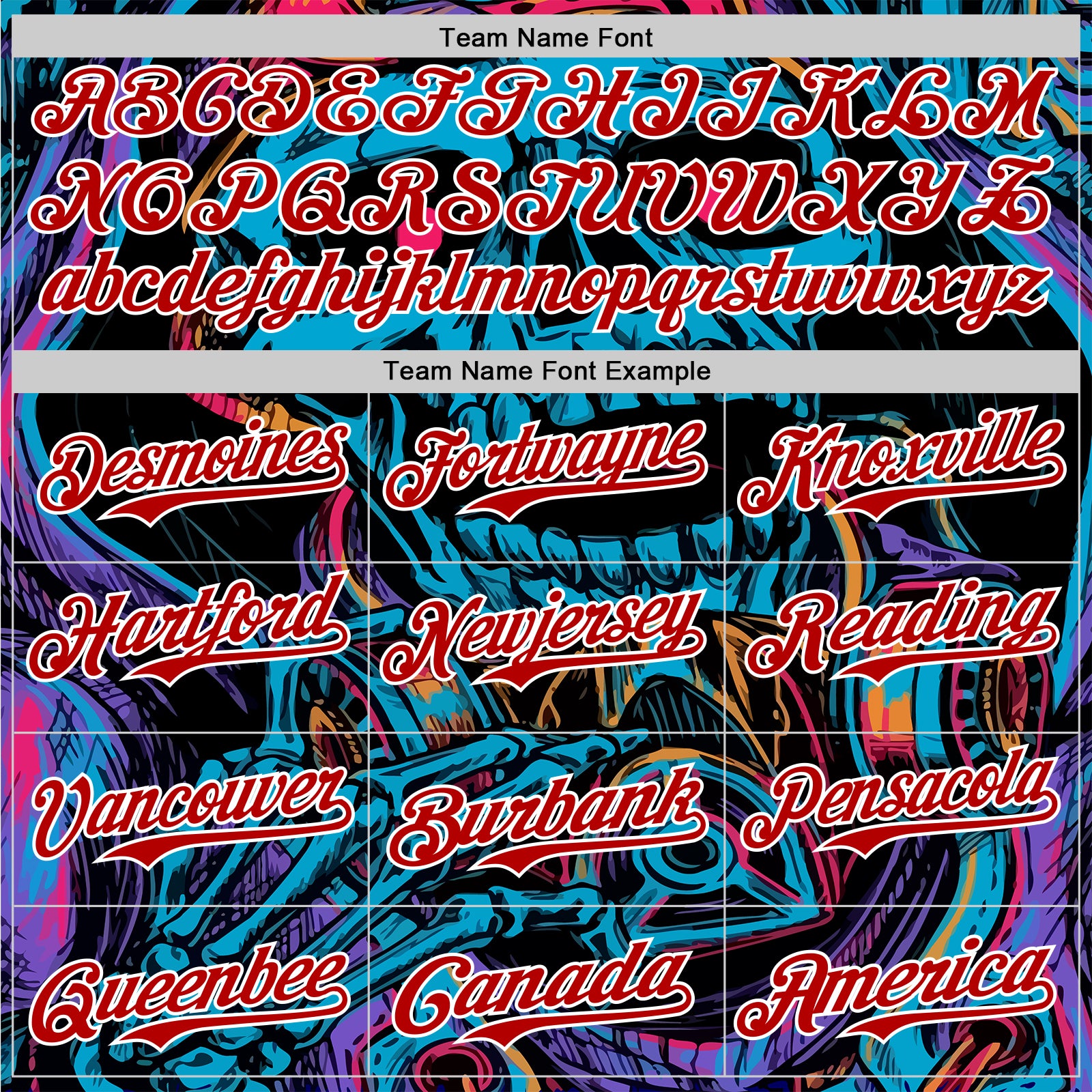 Custom Black Red-White 3D Pattern Design Burner Costumes Horror Skull Authentic Baseball Jersey