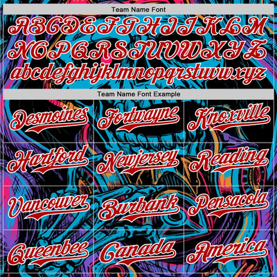 Custom Black Red-White 3D Pattern Design Burner Costumes Horror Skull Authentic Baseball Jersey