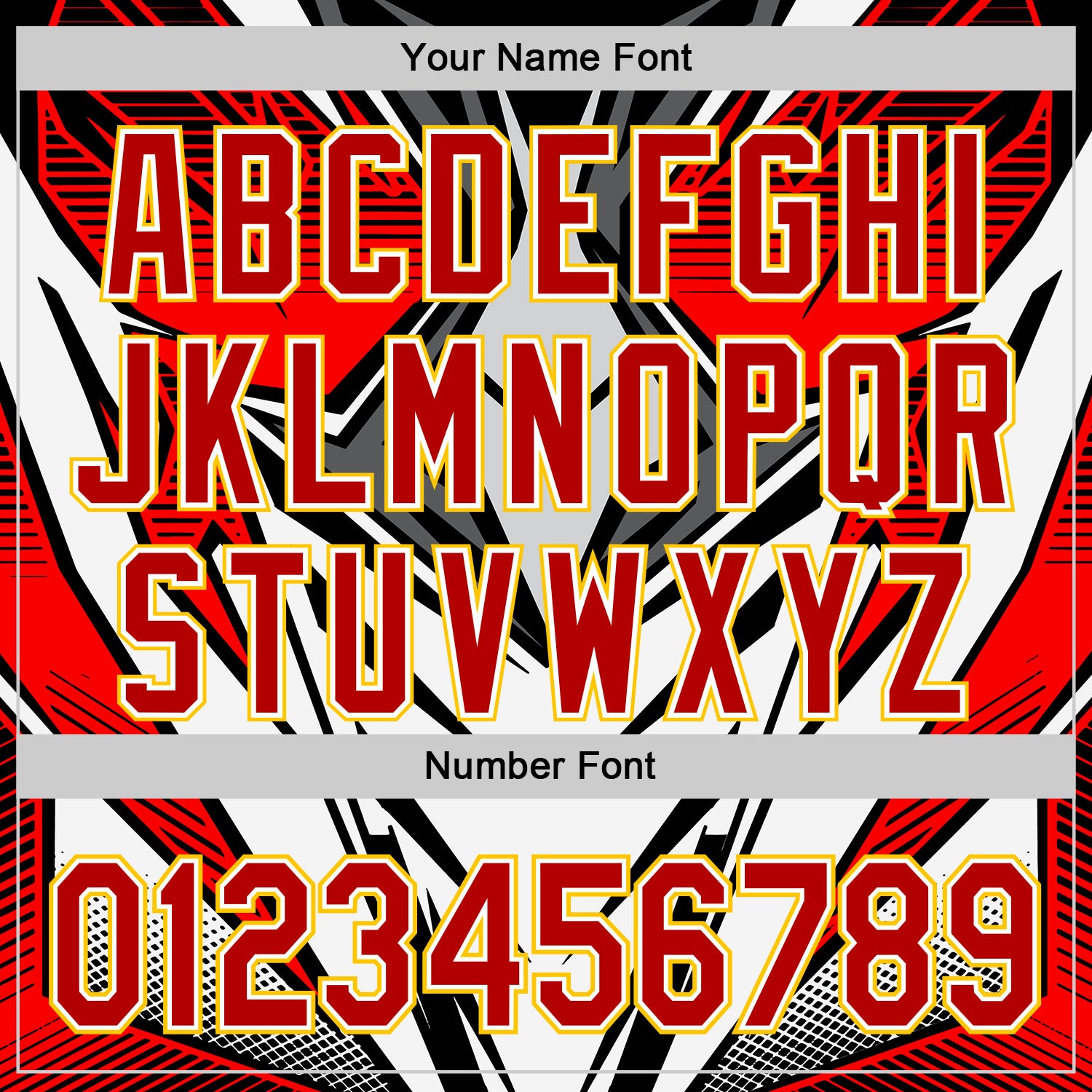 Custom White Red Black-Yellow 3D Pattern Design Burner Costumes Cyber Punk Authentic Baseball Jersey