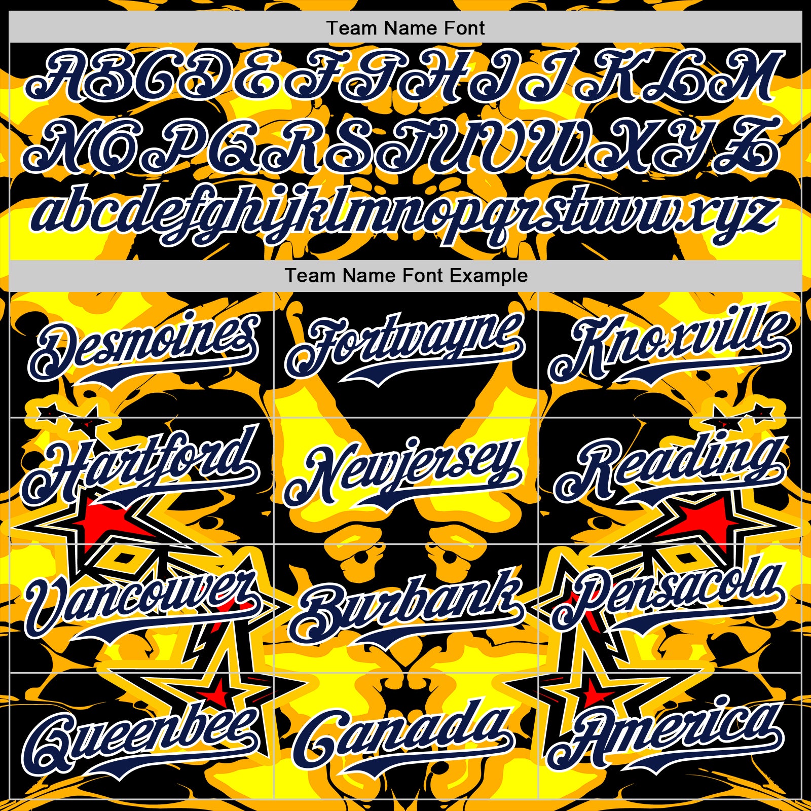 Custom Black Navy Yellow-White 3D Pattern Design Burner Costumes Flame Authentic Baseball Jersey