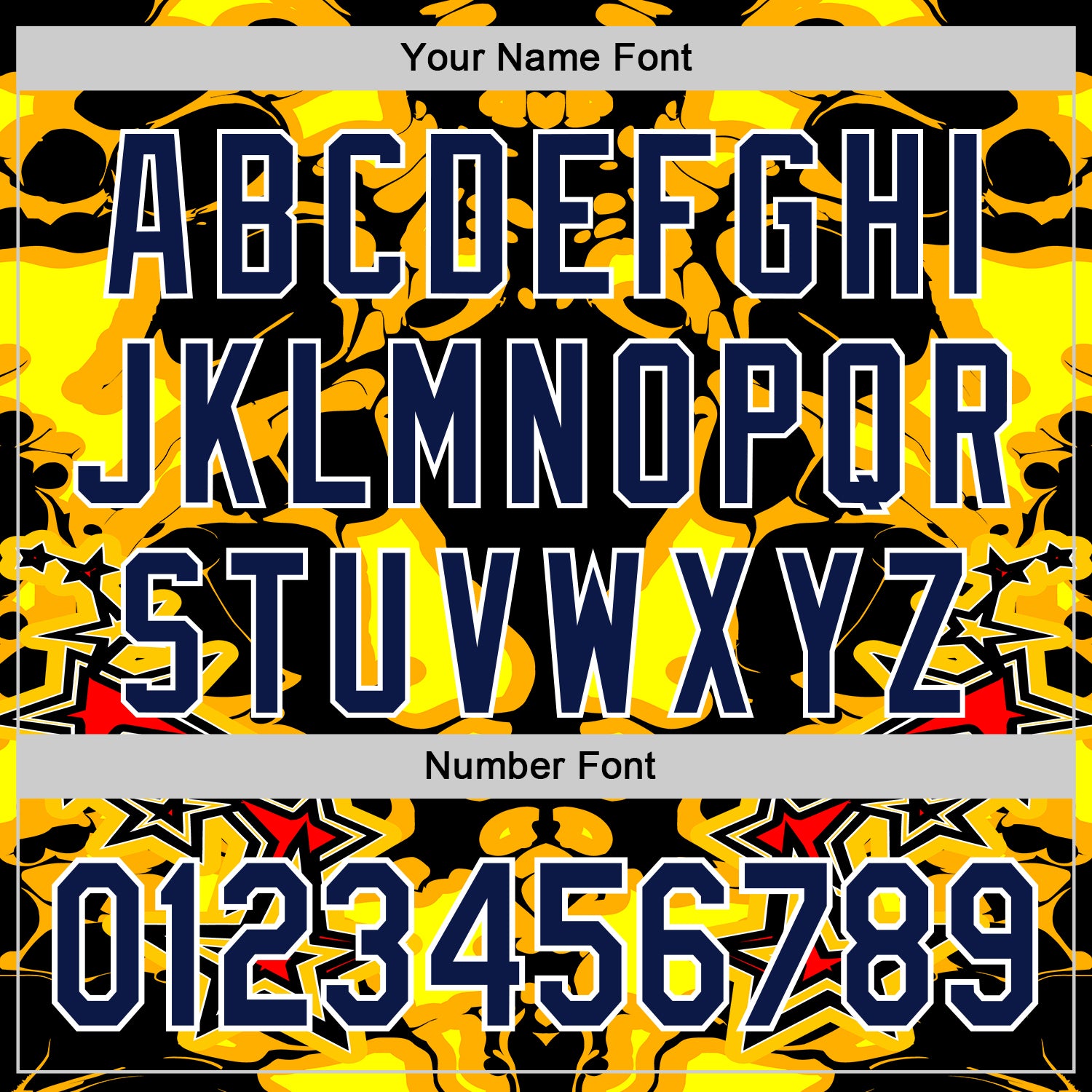 Custom Black Navy Yellow-White 3D Pattern Design Burner Costumes Flame Authentic Baseball Jersey