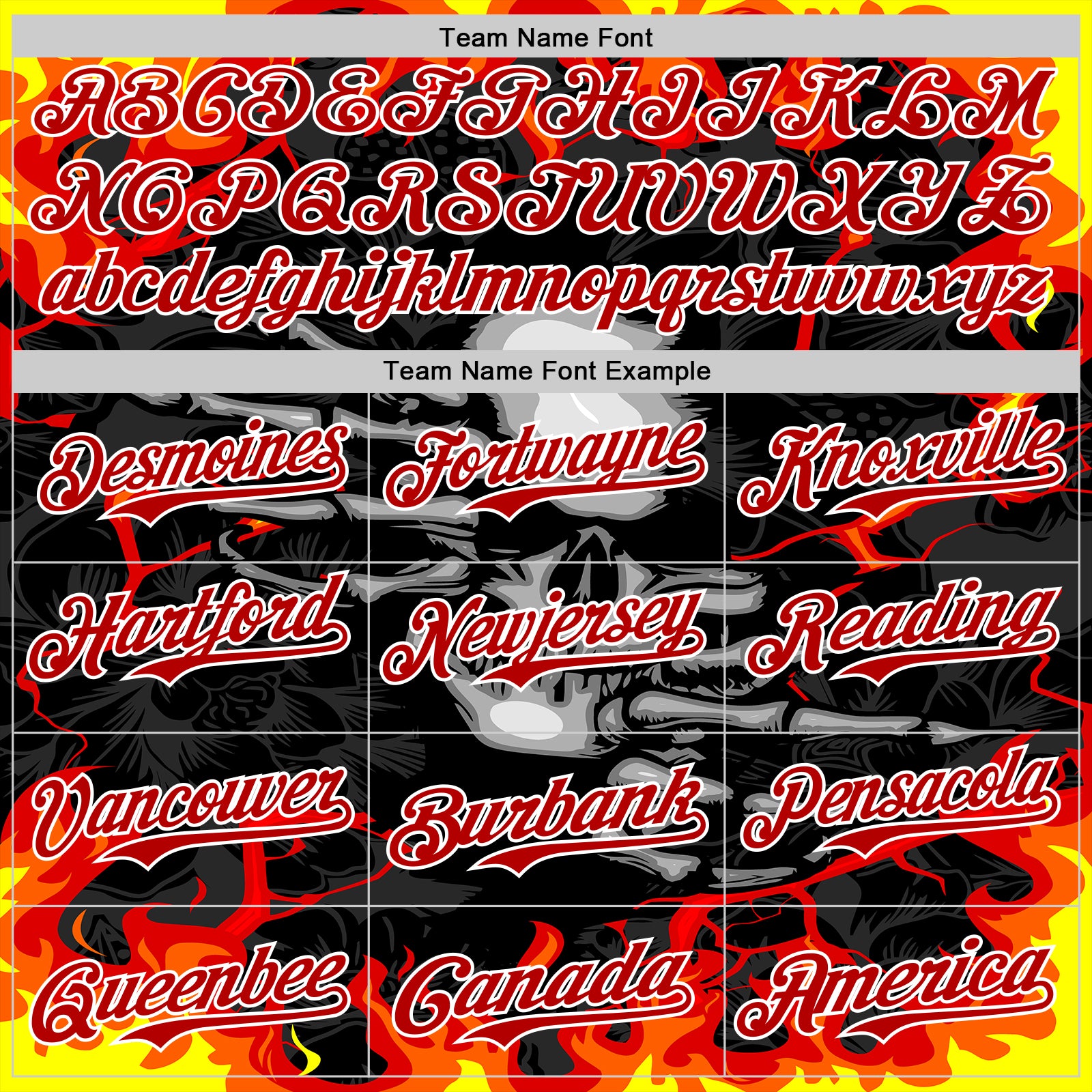 Custom Black Red-White 3D Pattern Design Burner Costumes Hellfire Skull Authentic Baseball Jersey