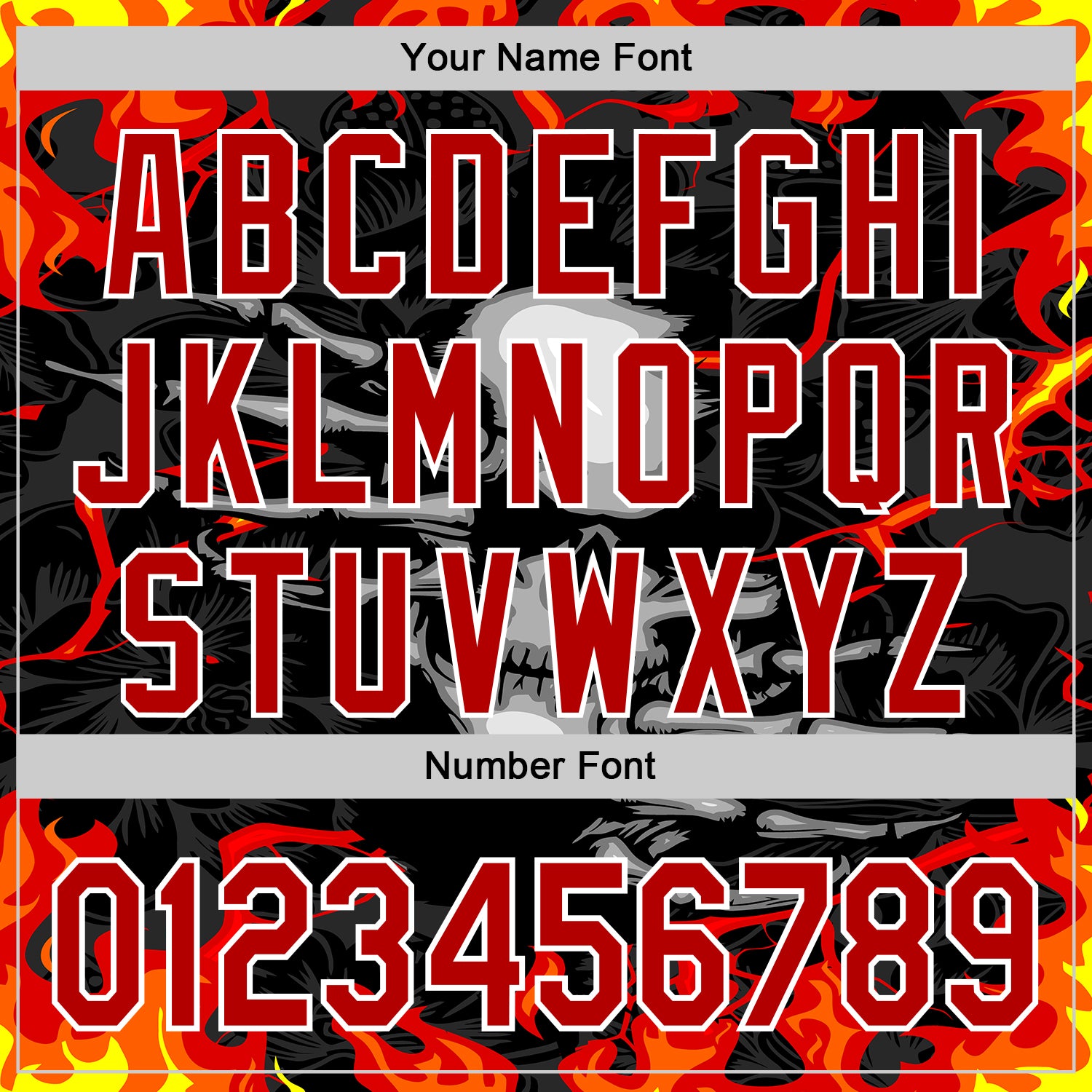 Custom Black Red-White 3D Pattern Design Burner Costumes Hellfire Skull Authentic Baseball Jersey