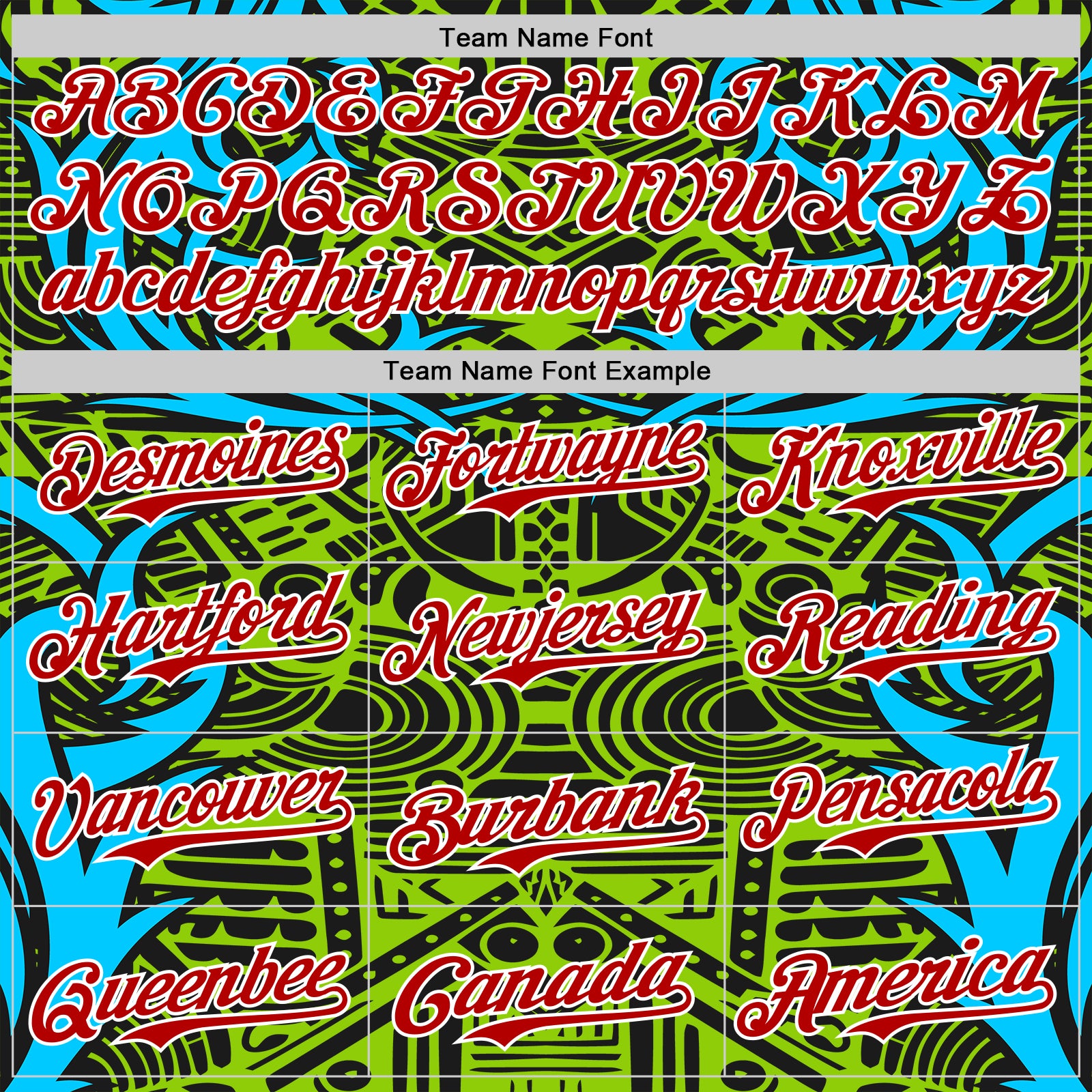 Custom Green Red Blue Black-White 3D Pattern Design Burner Costumes Tribal Authentic Baseball Jersey