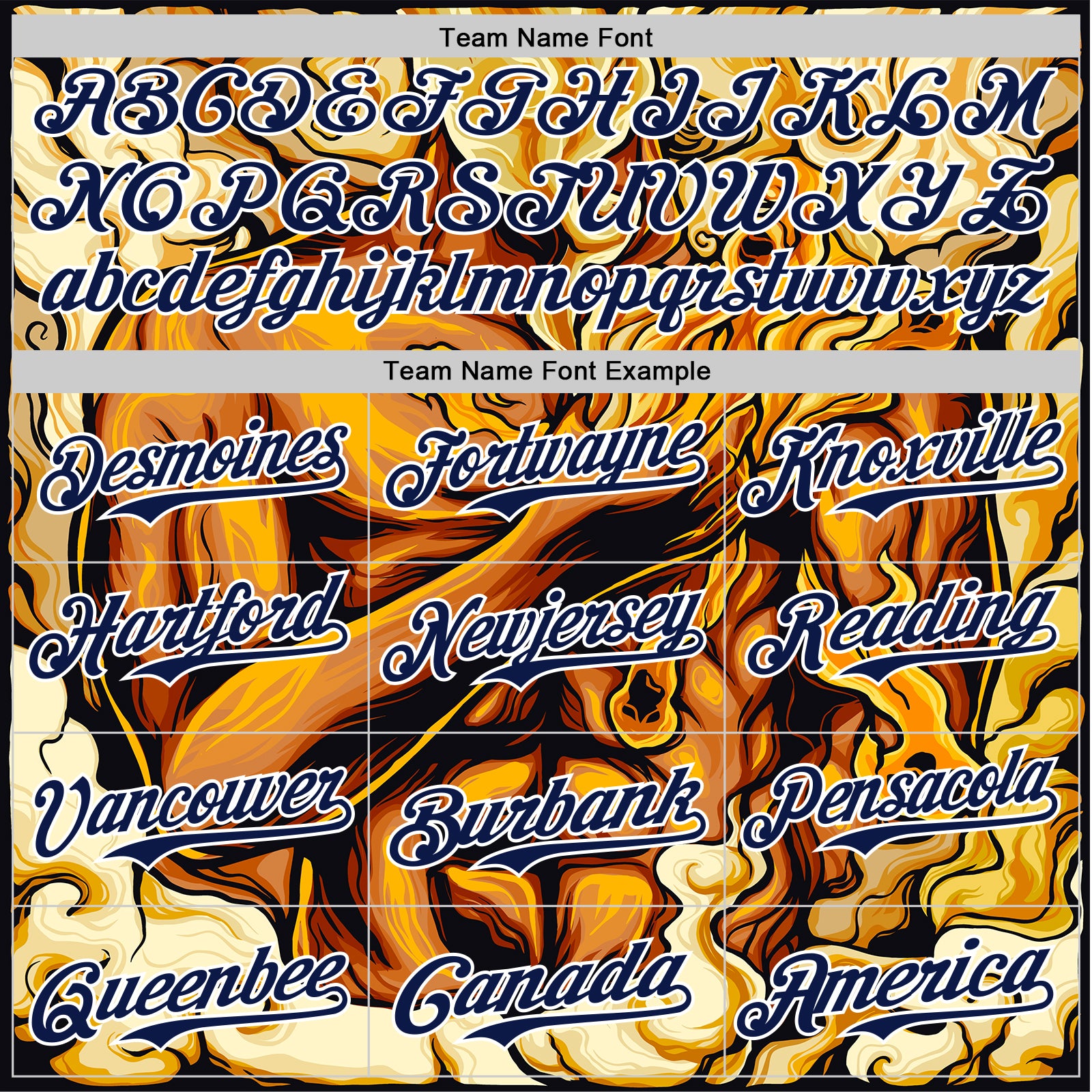 Custom Gold Navy-White 3D Pattern Design Burner Costumes Flame Authentic Baseball Jersey