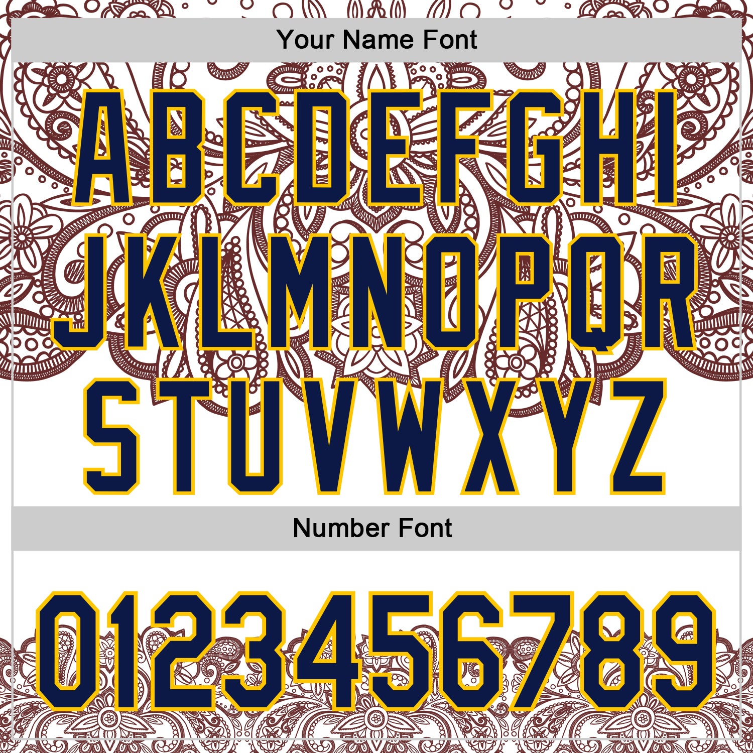 Custom White Navy Red-Yellow 3D Pattern Design Burner Costumes Paisley Bandana Authentic Baseball Jersey