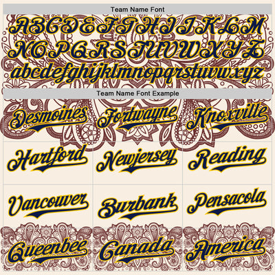 Custom Cream Navy Red-Yellow 3D Pattern Design Burner Costumes Paisley Bandana Authentic Baseball Jersey