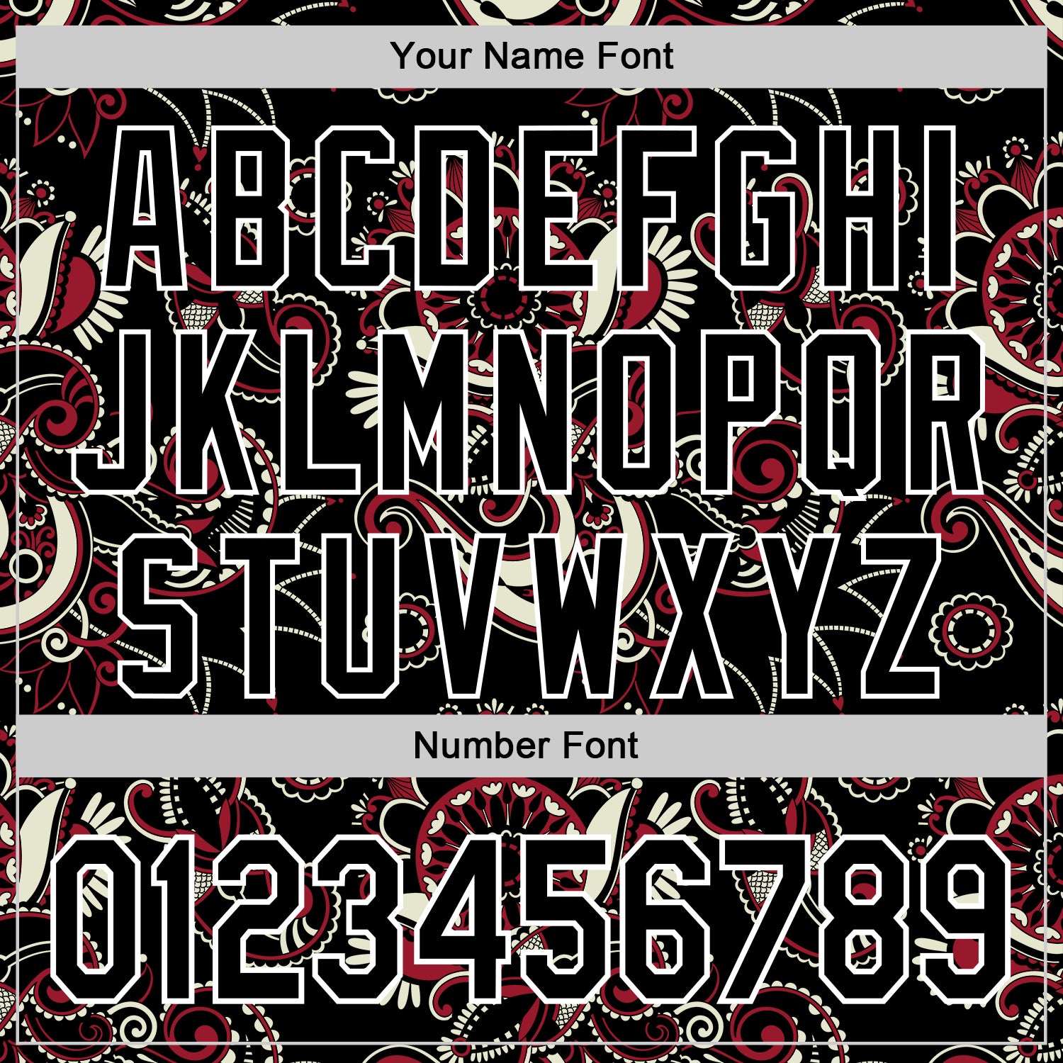 Custom Black White 3D Pattern Design Burner Costumes Paisley Bandana Authentic Baseball Jersey