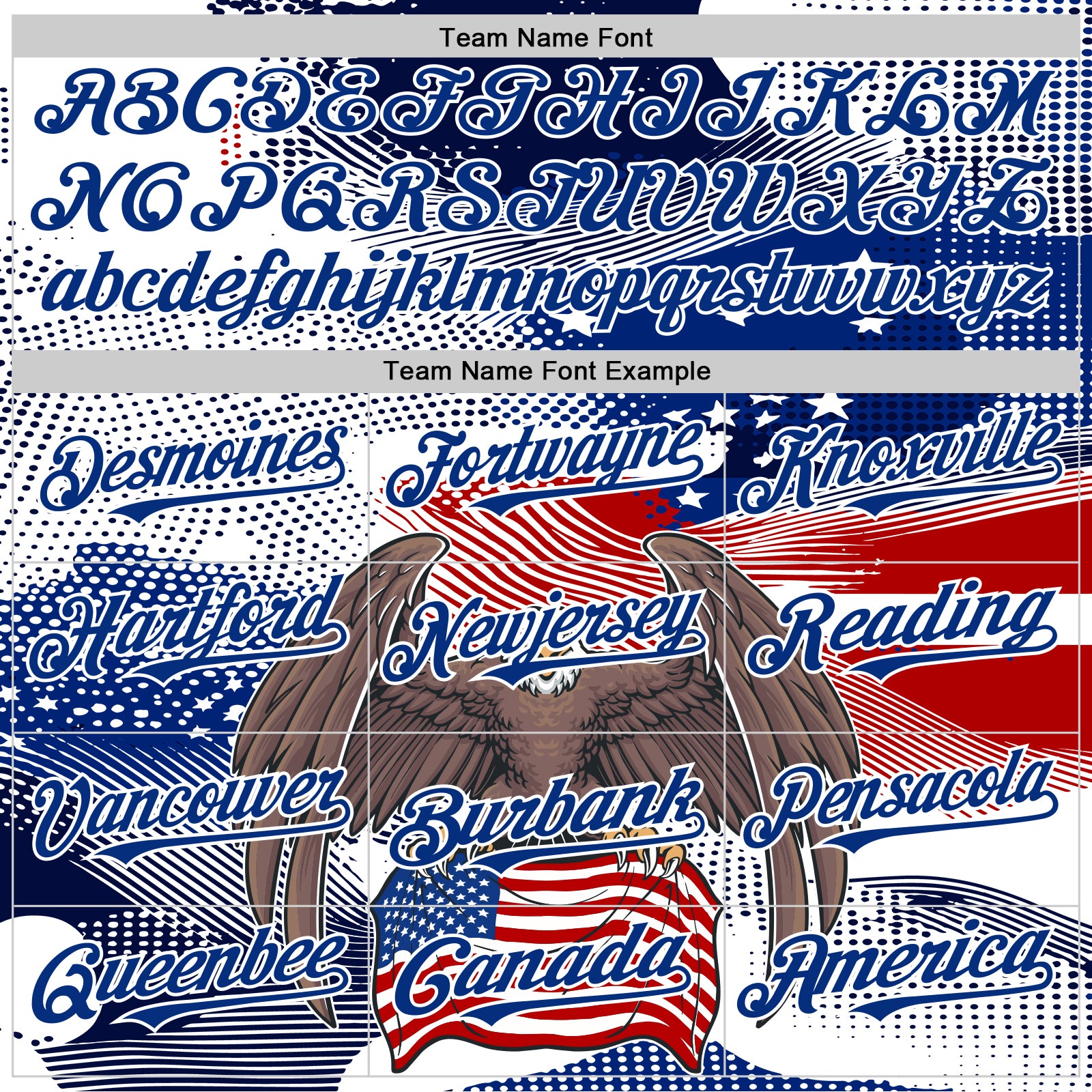 Custom White Red-Royal 3D American Flag National Symbols Bald Eagle Authentic Baseball Jersey