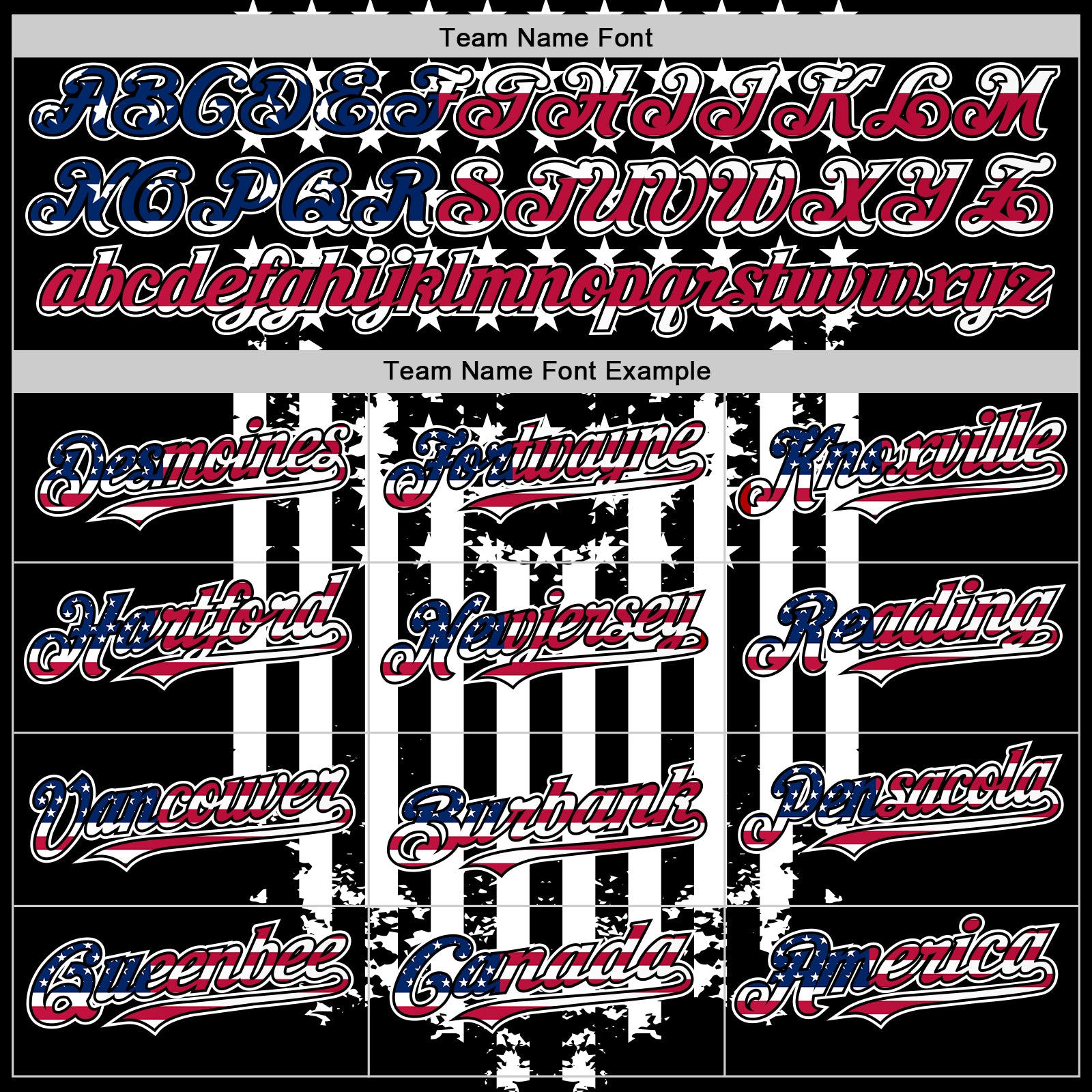 Custom Black USA Flag-White 3D Retro American Flag Authentic Baseball Jersey