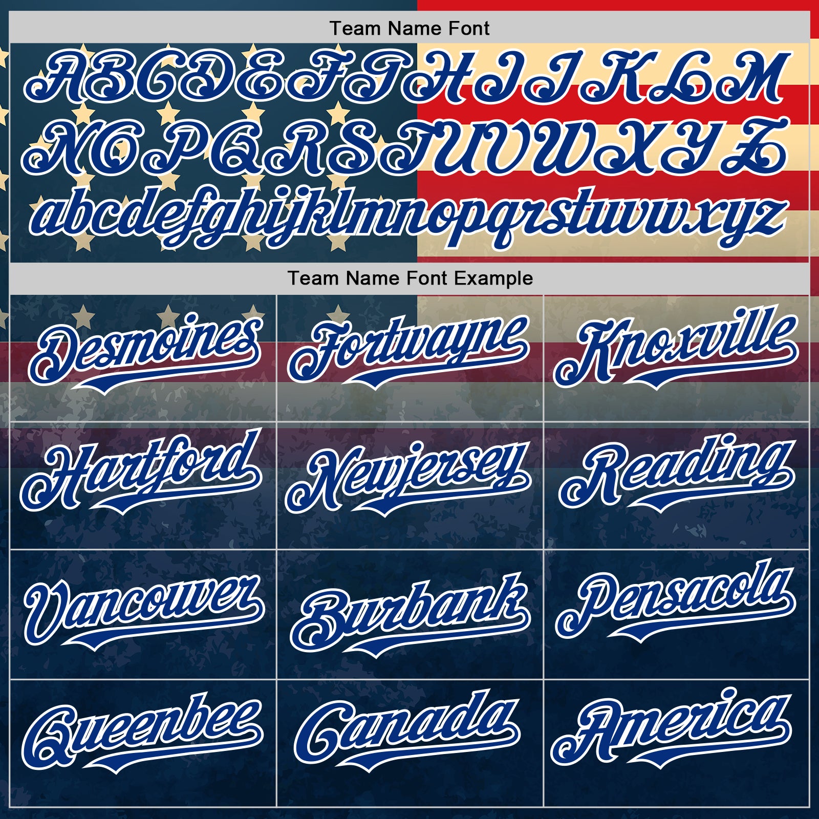 Custom Navy Red Royal-White 3D Gradient Retro American Flag Authentic Baseball Jersey