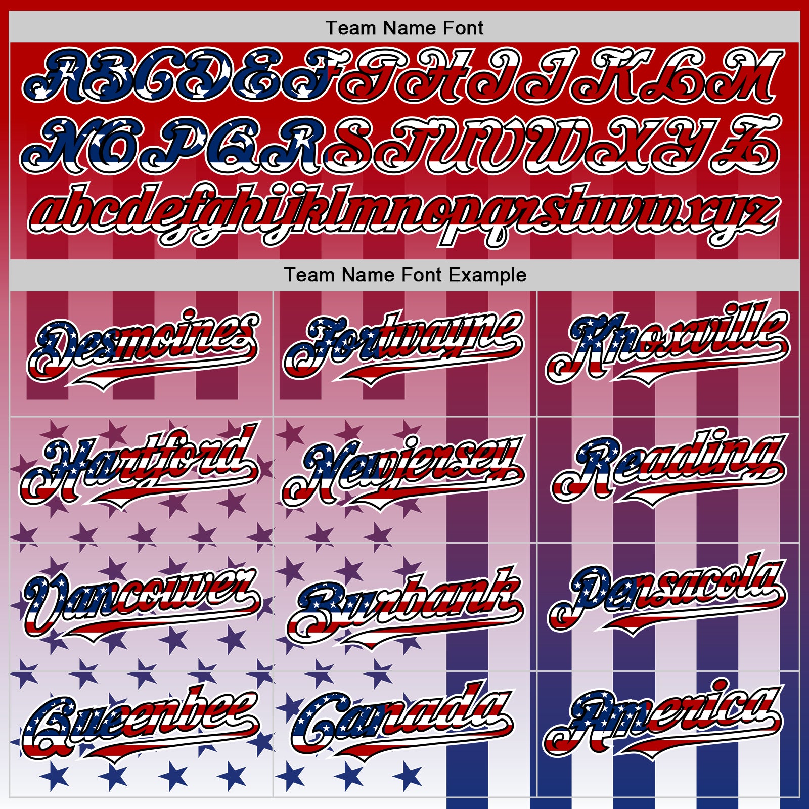 Custom Red USA Flag Royal Black-White 3D Gradient American Flag Authentic Baseball Jersey