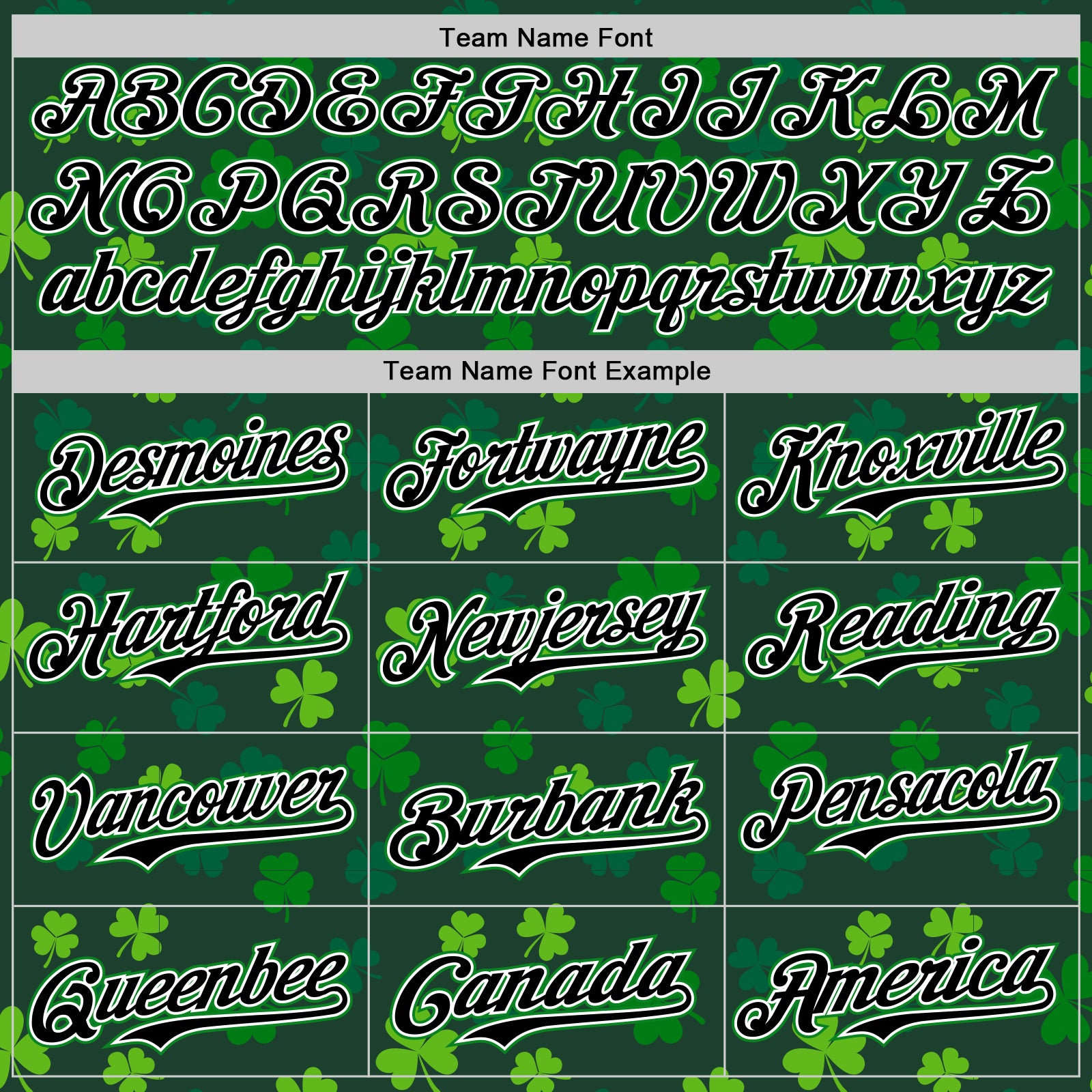 Custom Black White-Grass Green 3D Pattern Design Boston Cityscape Shamrock Authentic St. Patrick's Day Baseball Jersey