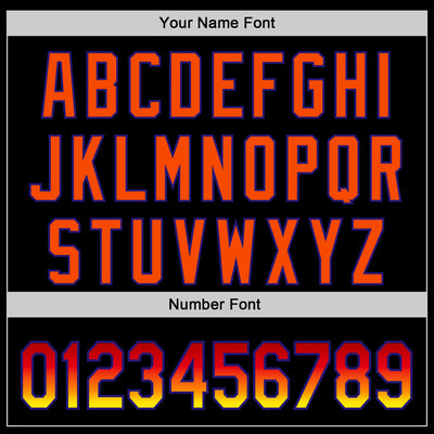 Custom Black Orange-Dark Purple 3D Pattern Design Gradient Miami Cityscape Sunset Authentic Baseball Jersey