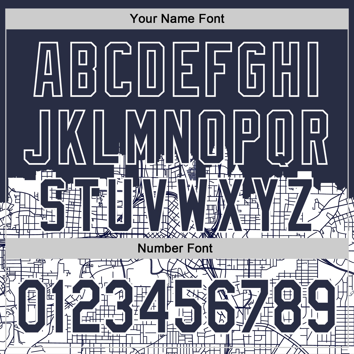 Custom Navy White 3D Pattern Design Atlanta Cityscape Urban Map Authentic Baseball Jersey