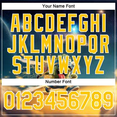 Custom Blue Yellow-White 3D Funny Pickleball Paddles Balls Performance T-Shirt