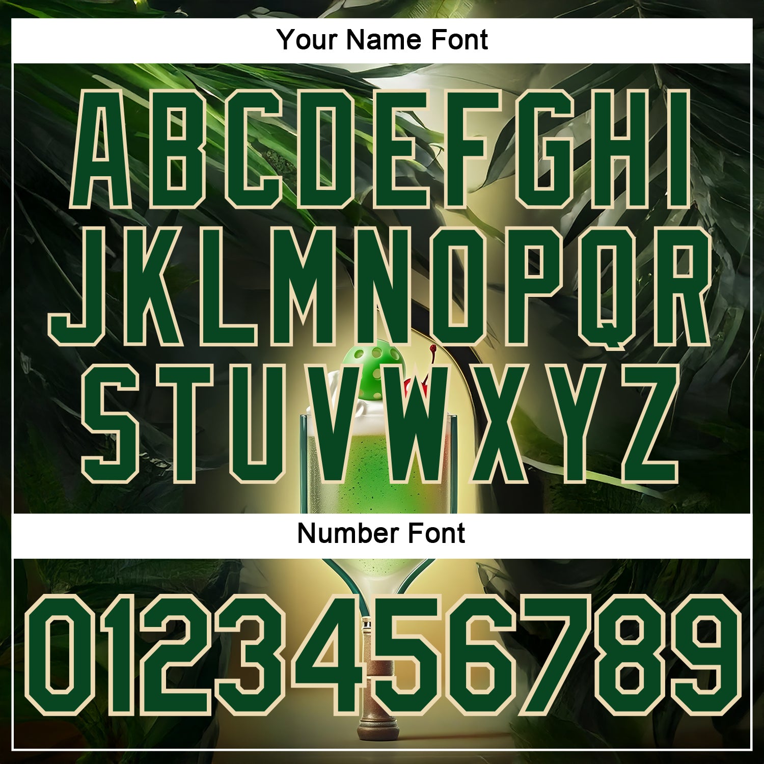 Custom Green Cream 3D Funny Pickleball Paddles Balls Smoothie Performance T-Shirt