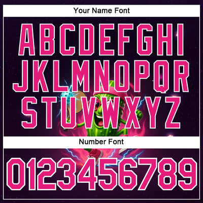 Custom Blue Hot Pink-White 3D Funny Pickleball Paddles Balls Lighting Performance T-Shirt