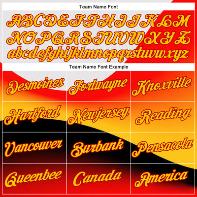 Custom White Yellow-Red 3D Graffiti Pickleball Paddles Balls Performance T-Shirt