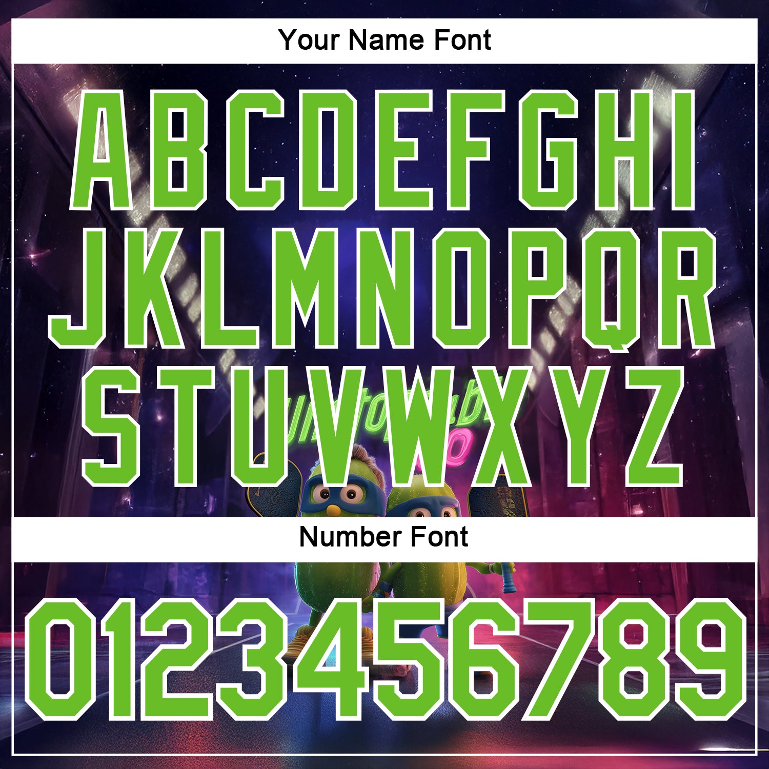 Custom Dark Purple Aurora Green-White 3D Funny Pickleball Paddles Performance T-Shirt