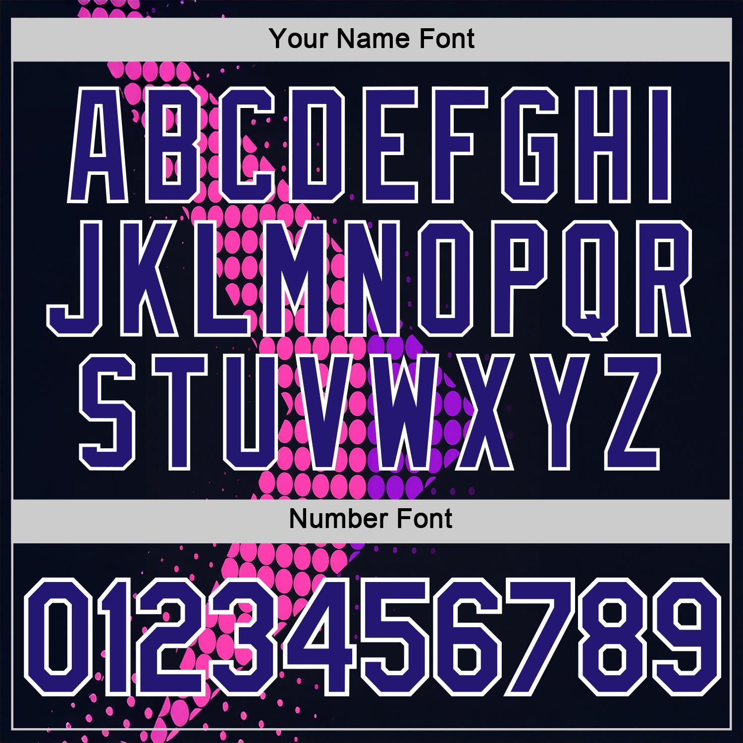 Custom Navy Dark Purple Pink-White 3D Pattern Design Neon Dots Sportswear Performance T-Shirt