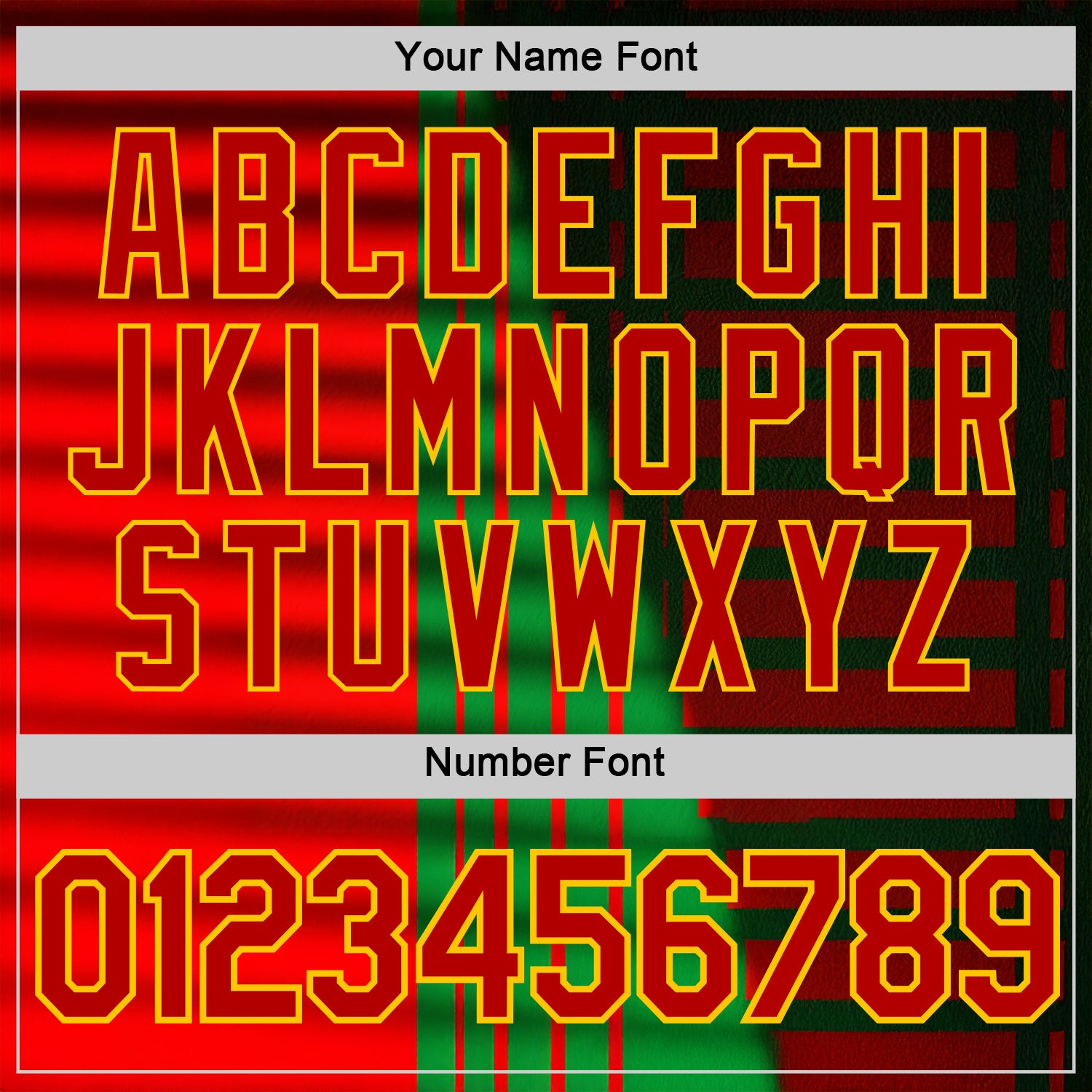 Custom Green Red-Yellow 3D Pattern Design Mexico Stripe Sportswear Performance T-Shirt