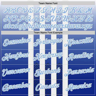 Custom White Light Blue-Black 3D Pattern Design Argentina Gradient Sportswear Performance T-Shirt