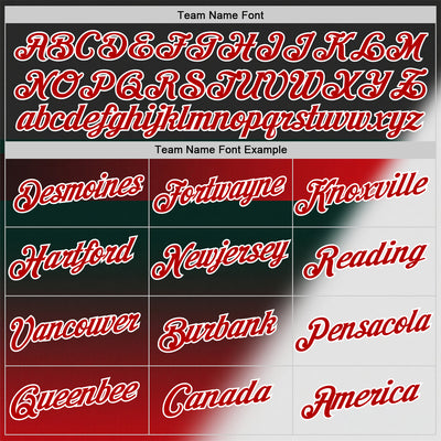 Custom Black Red-White 3D Pattern Design Gradient Sportswear Performance T-Shirt