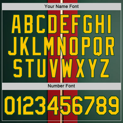 Custom Green Yellow-Red 3D Pattern Design Mexico Portugal Sportswear Performance T-Shirt