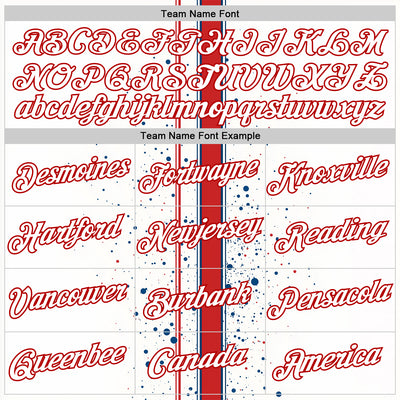 Custom White Red 3D Pattern Design Canada Sportswear Performance T-Shirt